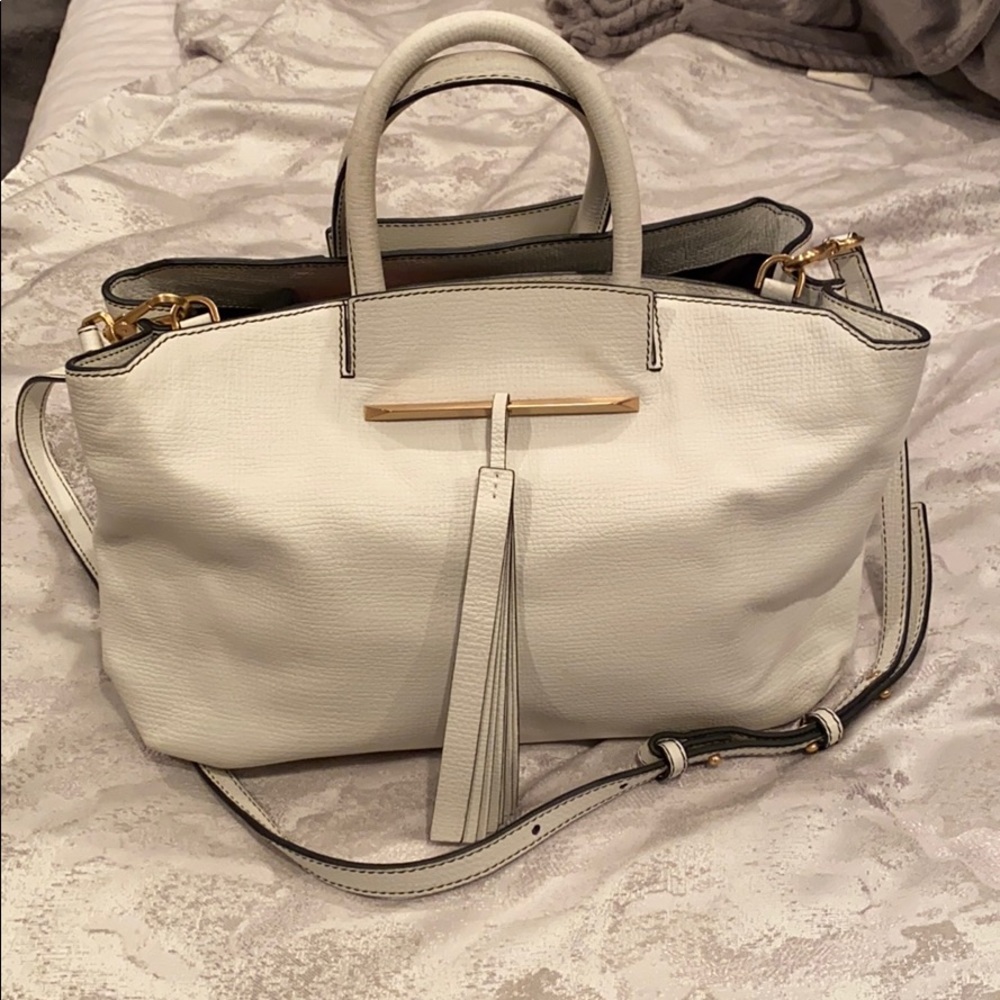Brian Atwood White Leather Tote